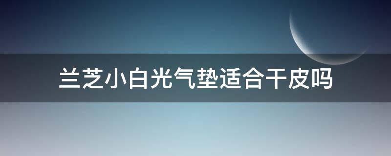 兰芝小白光气垫适合干皮吗（兰芝小白