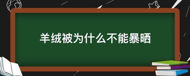 羊绒被为什么不能暴晒 羊绒被子能