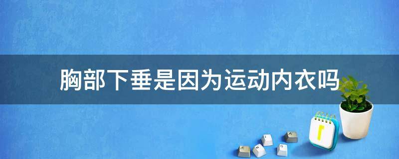 胸部下垂是因为运动内衣吗 胸部下