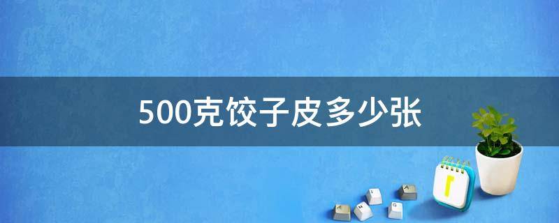 500克饺子皮多少张（500克饺子皮能包