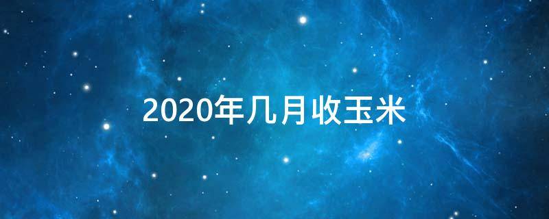 2020年几月收玉米 2020年几月收割