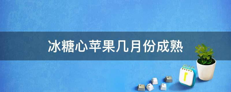 冰糖心苹果几月份成熟 冰糖心苹果