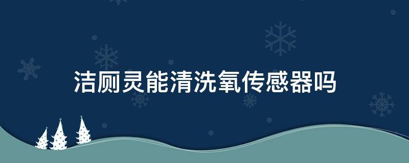 洁厕灵能清洗氧传感器吗 洁厕灵能